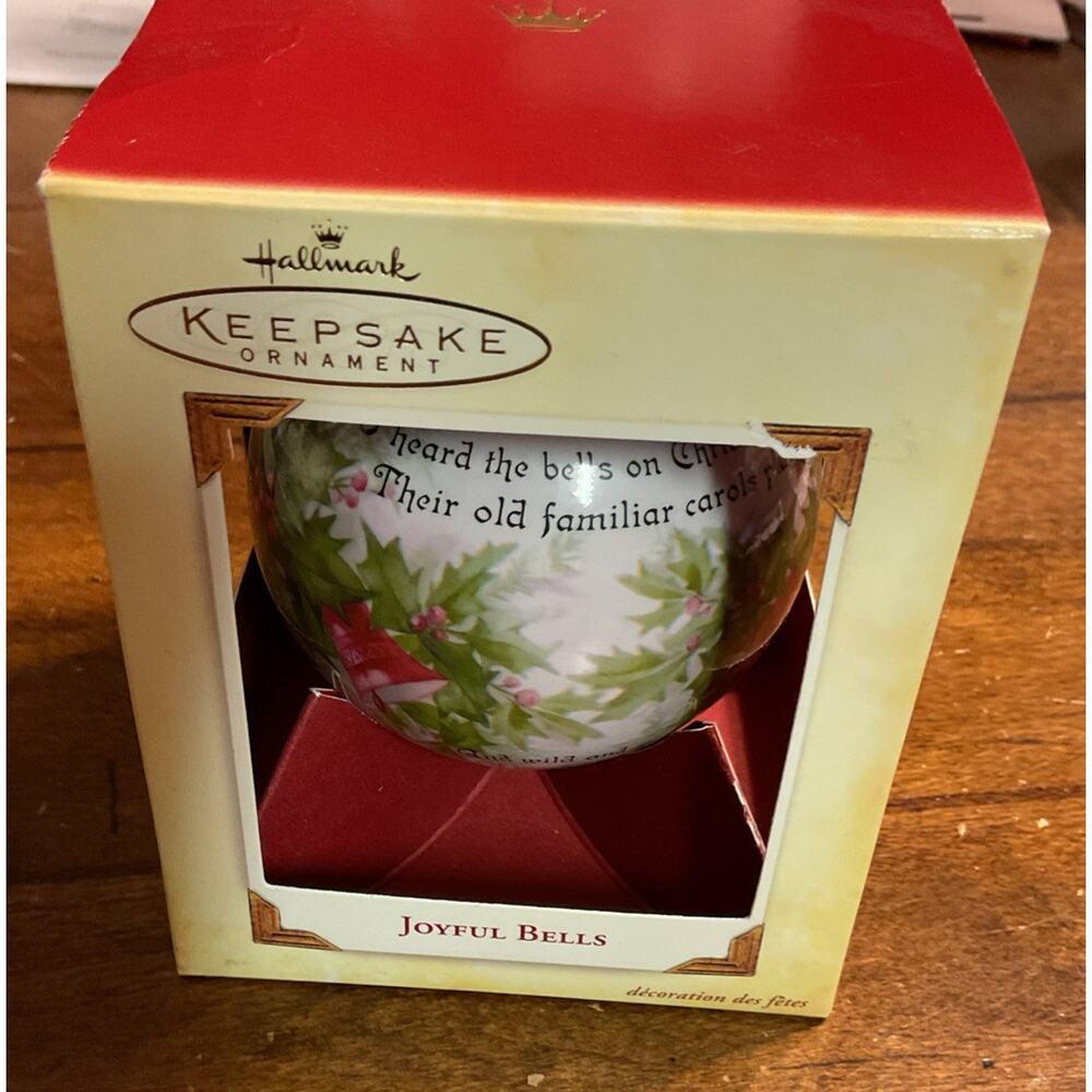 Hallmark Keepsake "Joyful Bells" 2005 Christmas Ornament Ball